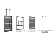 Multibrackets M Pro Series Enclosure 85" Ceiling Large Black Signage Display Enclosures Multibrackets