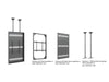 Multibrackets M Pro Series Enclosure 85" Ceiling Large Black Signage Display Enclosures Multibrackets