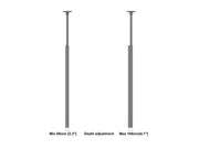 Multibrackets M Pro Series Enclosure 85" Ceiling Large Black Signage Display Enclosures Multibrackets
