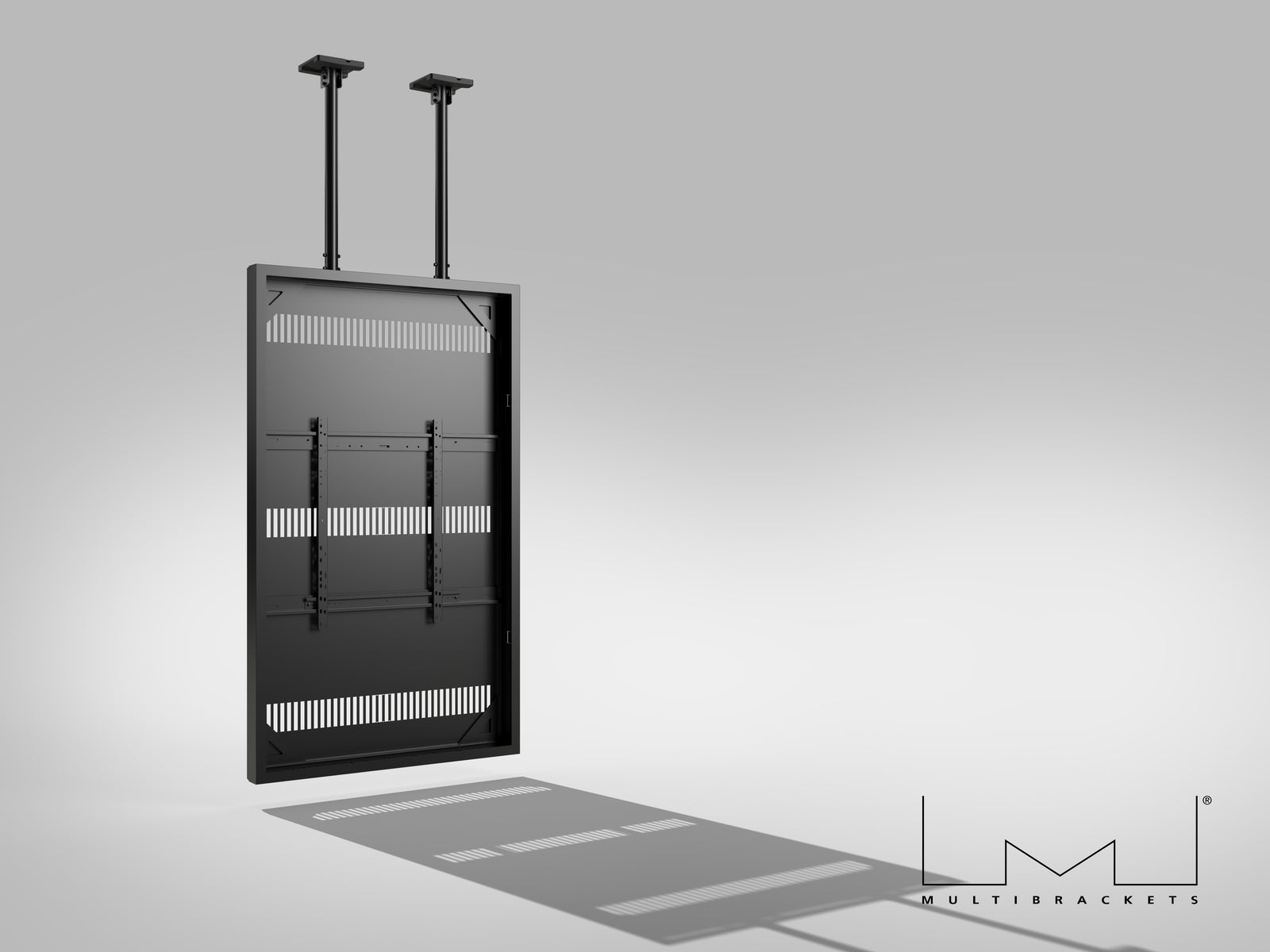Multibrackets M Pro Series Enclosure 85" Ceiling Large Black Signage Display Enclosures Multibrackets