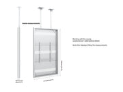 Multibrackets M Pro Series Enclosure 85" Ceiling Large White Signage Display Enclosures Multibrackets