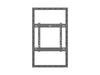 Multibrackets M Pro Series Enclosure 46" High Brightness Wall Small Black Signage Display Enclosures Multibrackets