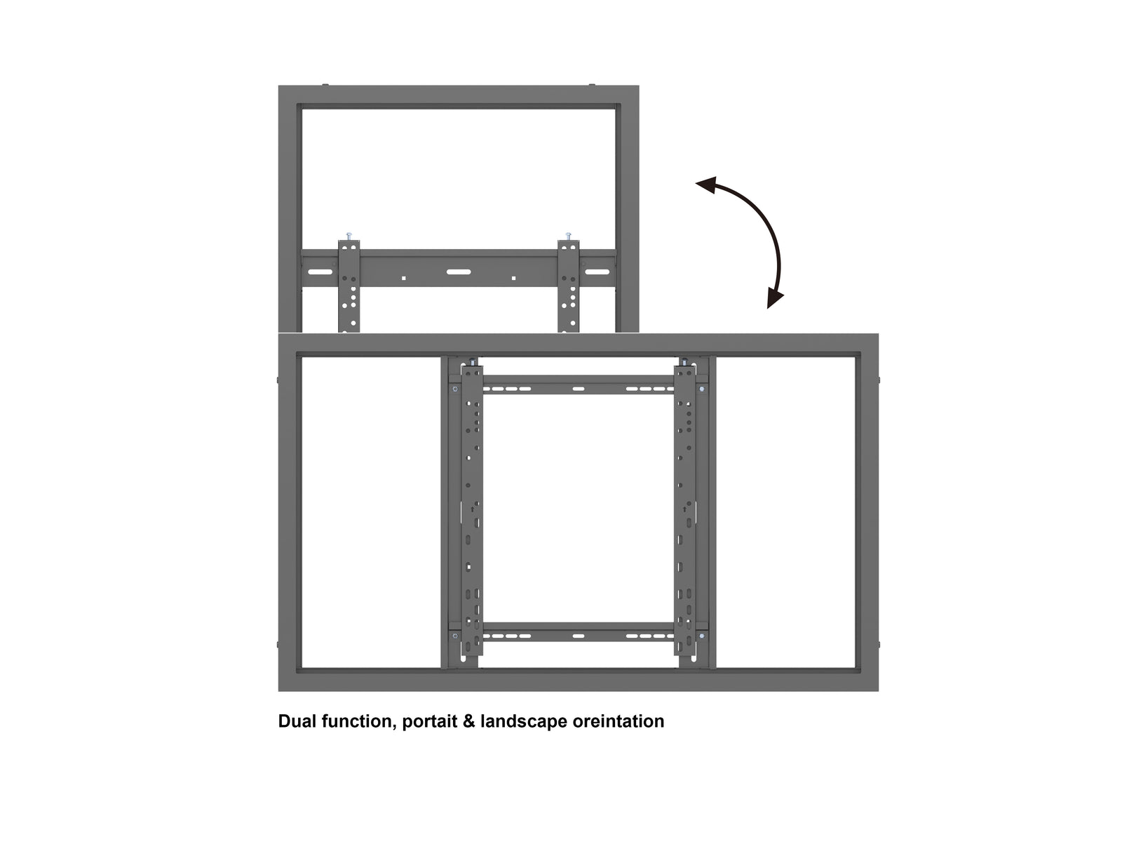 Multibrackets M Pro Series Enclosure 46" High Brightness Wall Small Black Signage Display Enclosures Multibrackets