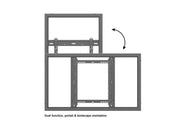 Multibrackets M Pro Series Enclosure 46" High Brightness Wall Small Black Signage Display Enclosures Multibrackets