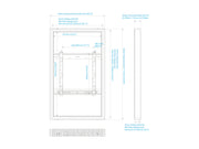 Multibrackets M Pro Series Enclosure 46" High Brightness Wall Small Black Signage Display Enclosures Multibrackets