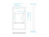 Multibrackets M Pro Series Enclosure 46" High Brightness Wall Small Black Signage Display Enclosures Multibrackets