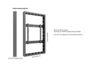 Multibrackets M Pro Series Enclosure 46" High Brightness Wall Small Black Signage Display Enclosures Multibrackets