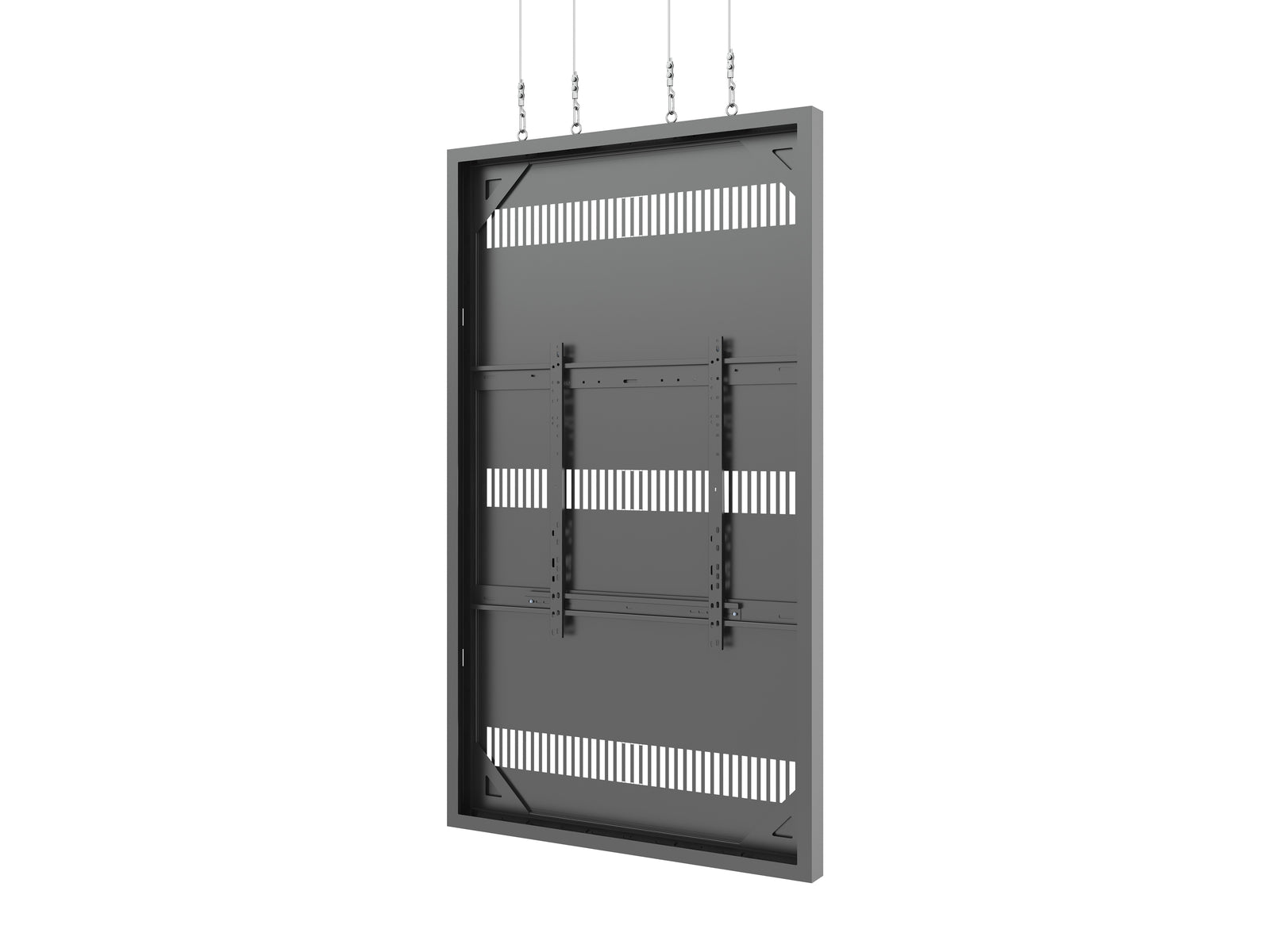 Multibrackets M Pro Series Enclosure 85" Wire Large Black Signage Display Enclosures Multibrackets