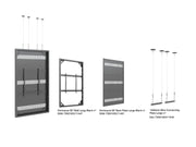 Multibrackets M Pro Series Enclosure 85" Wire Large Black Signage Display Enclosures Multibrackets