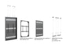 Multibrackets M Pro Series Enclosure 85" Wire Large Black Signage Display Enclosures Multibrackets