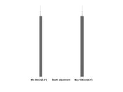 Multibrackets M Pro Series Enclosure 85" Wire Large Black Signage Display Enclosures Multibrackets