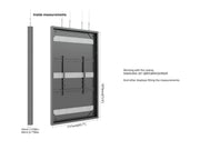Multibrackets M Pro Series Enclosure 85" Wire Large Black Signage Display Enclosures Multibrackets