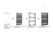 Multibrackets M Pro Series Enclosure 85" Wire Large Black Signage Display Enclosures Multibrackets