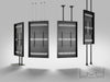 Multibrackets M Pro Series Enclosure 85" Wire Large Black Signage Display Enclosures Multibrackets