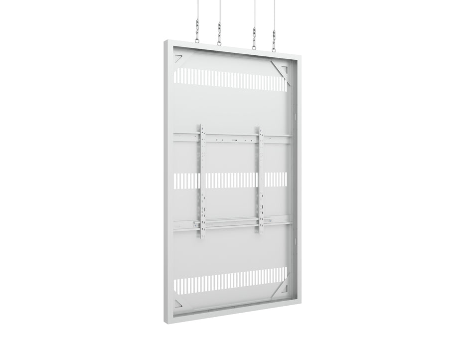 Multibrackets M Pro Series Enclosure 85" Wire Large White Signage Display Enclosures Multibrackets