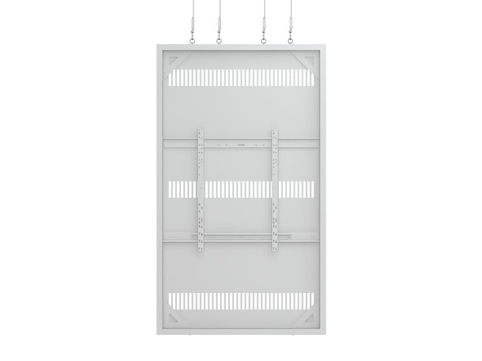Multibrackets M Pro Series Enclosure 85" Wire Large White Signage Display Enclosures Multibrackets