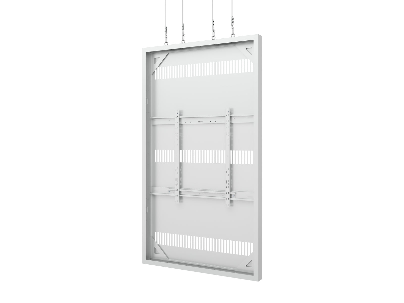 Multibrackets M Pro Series Enclosure 85" Wire Large White Signage Display Enclosures Multibrackets