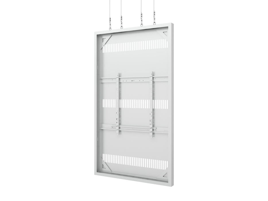 Multibrackets M Pro Series Enclosure 85" Wire Large White Signage Display Enclosures Multibrackets