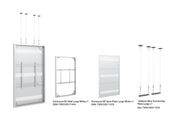 Multibrackets M Pro Series Enclosure 85" Wire Large White Signage Display Enclosures Multibrackets