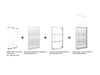 Multibrackets M Pro Series Enclosure 85" Wire Large White Signage Display Enclosures Multibrackets