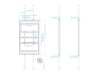 Multibrackets M Pro Series Enclosure 85" Floor to Ceiling Large Black Signage Display Enclosures Multibrackets