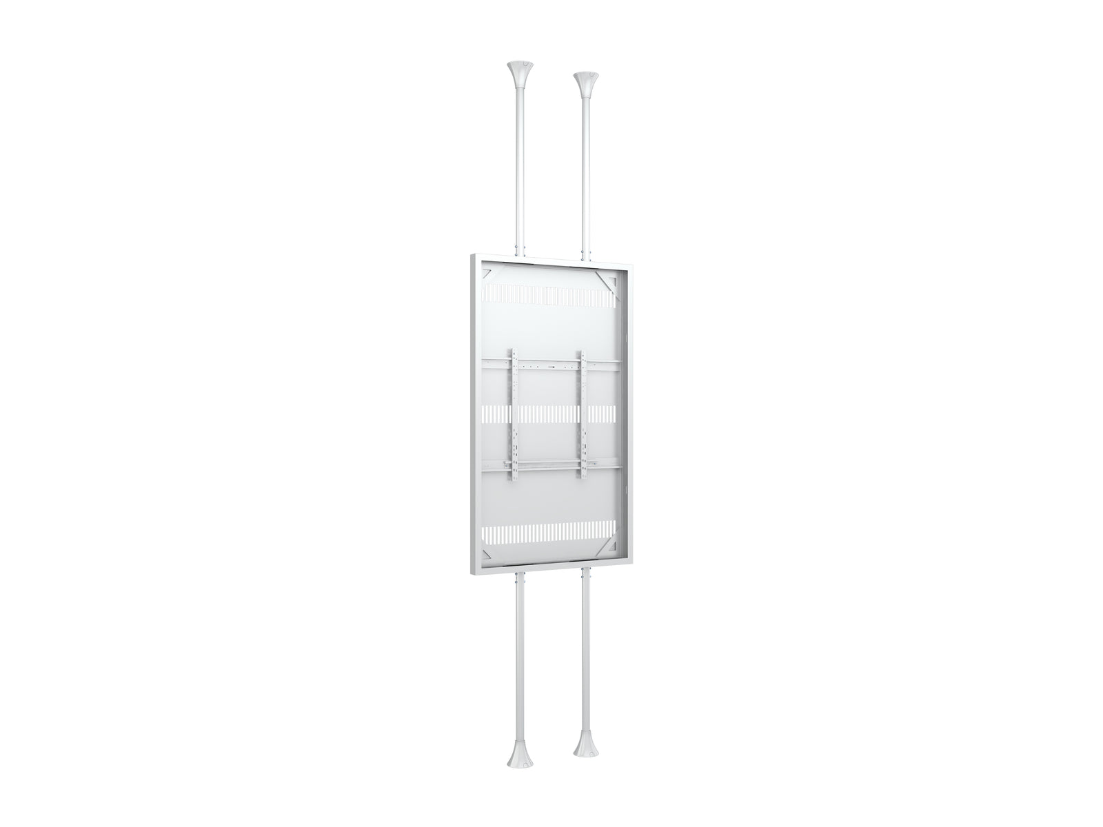 Multibrackets M Pro Series Enclosure 85" Floor to Ceiling Large White Signage Display Enclosures Multibrackets
