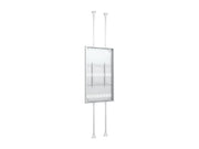 Multibrackets M Pro Series Enclosure 85" Floor to Ceiling Large White Signage Display Enclosures Multibrackets