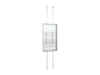 Multibrackets M Pro Series Enclosure 85" Floor to Ceiling Large White Signage Display Enclosures Multibrackets
