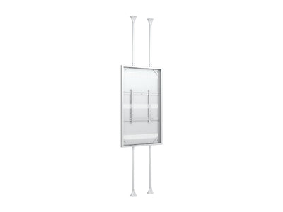 Multibrackets M Pro Series Enclosure 85" Floor to Ceiling Large White Signage Display Enclosures Multibrackets