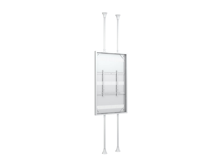 Multibrackets M Pro Series Enclosure 85" Floor to Ceiling Large White Signage Display Enclosures Multibrackets