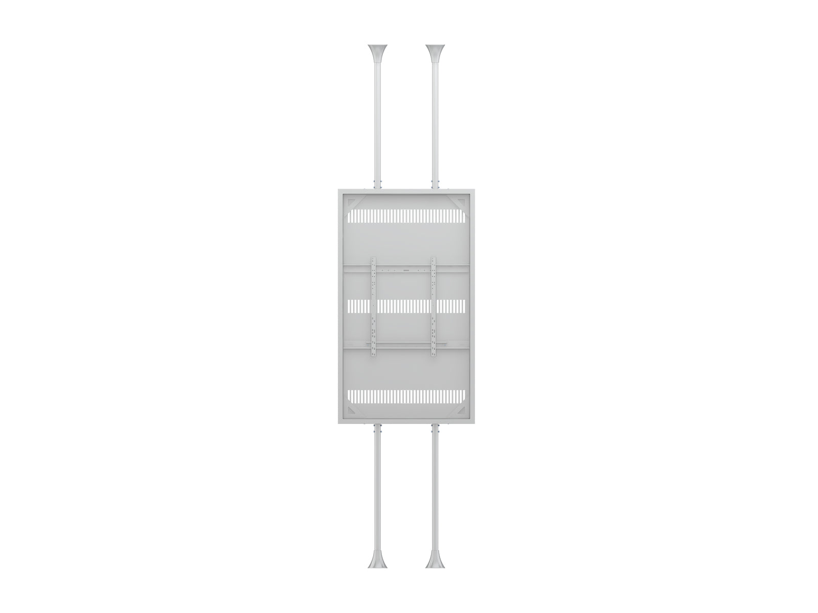 Multibrackets M Pro Series Enclosure 85" Floor to Ceiling Large White Signage Display Enclosures Multibrackets