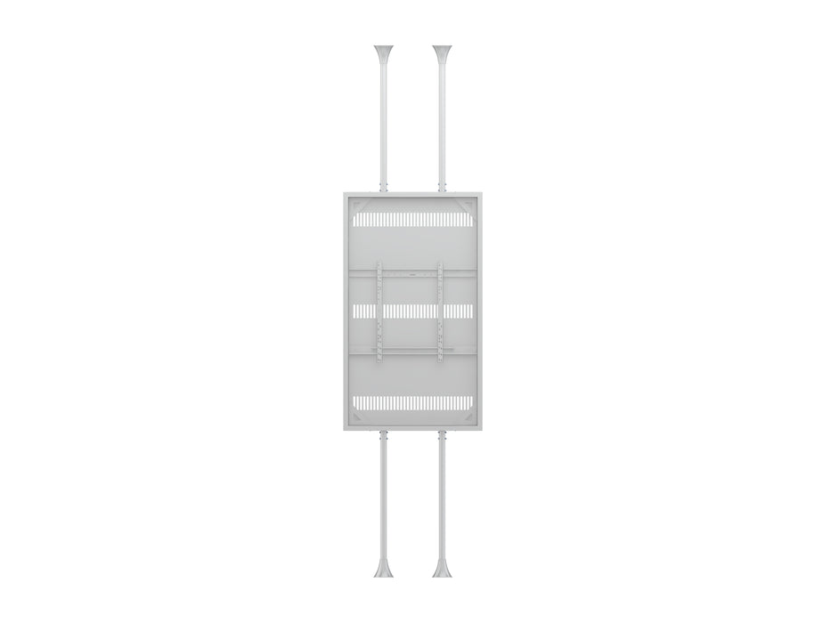 Multibrackets M Pro Series Enclosure 85" Floor to Ceiling Large White Signage Display Enclosures Multibrackets