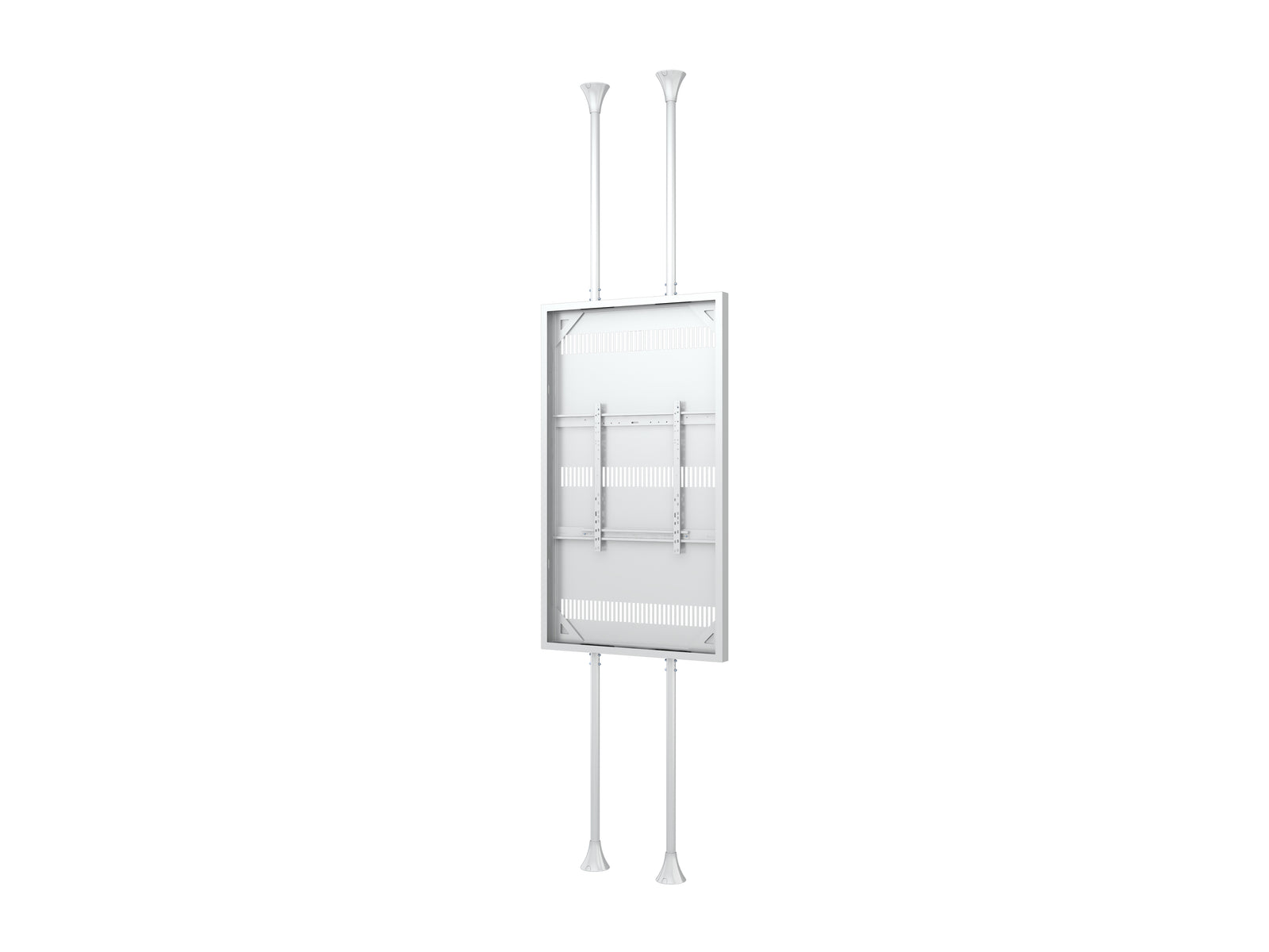 Multibrackets M Pro Series Enclosure 85" Floor to Ceiling Large White Signage Display Enclosures Multibrackets