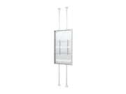 Multibrackets M Pro Series Enclosure 85" Floor to Ceiling Large White Signage Display Enclosures Multibrackets