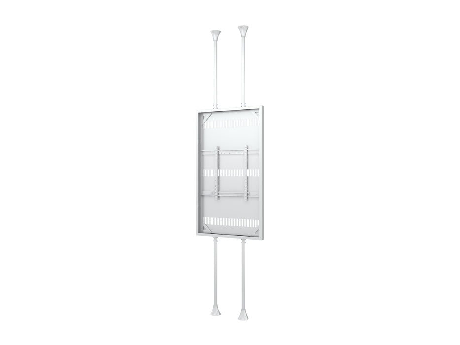 Multibrackets M Pro Series Enclosure 85" Floor to Ceiling Large White Signage Display Enclosures Multibrackets