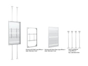 Multibrackets M Pro Series Enclosure 85" Floor to Ceiling Large White Signage Display Enclosures Multibrackets