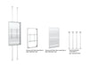 Multibrackets M Pro Series Enclosure 85" Floor to Ceiling Large White Signage Display Enclosures Multibrackets