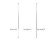 Multibrackets M Pro Series Enclosure 85" Floor to Ceiling Large White Signage Display Enclosures Multibrackets