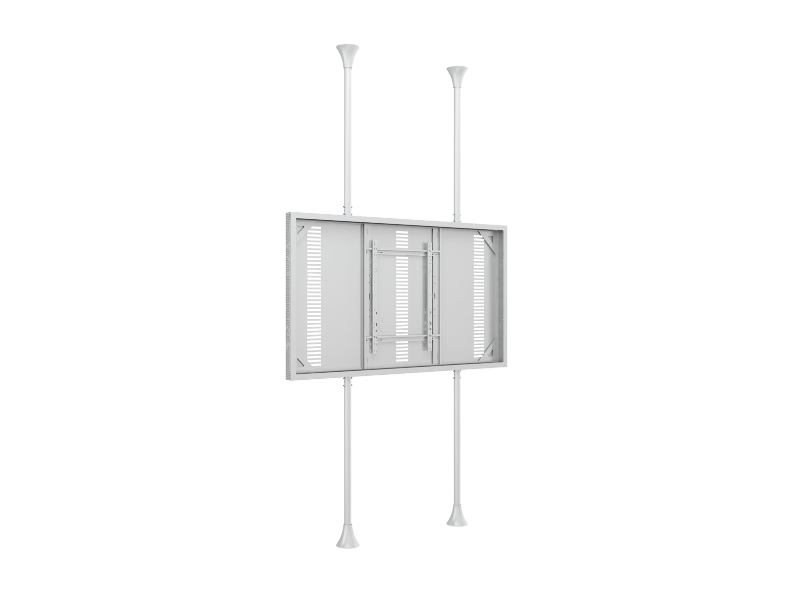 Multibrackets M Pro Series Enclosure 85" Floor to Ceiling Large White Signage Display Enclosures Multibrackets