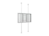 Multibrackets M Pro Series Enclosure 85" Floor to Ceiling Large White Signage Display Enclosures Multibrackets