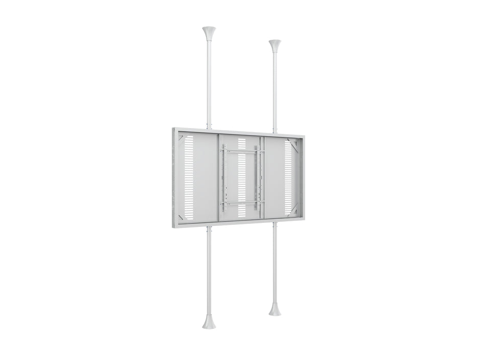 Multibrackets M Pro Series Enclosure 85" Floor to Ceiling Large White Signage Display Enclosures Multibrackets