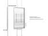 Multibrackets M Pro Series Enclosure 85" Floor to Ceiling Large White Signage Display Enclosures Multibrackets
