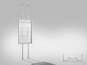 Multibrackets M Pro Series Enclosure 85" Floor to Ceiling Large White Signage Display Enclosures Multibrackets