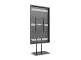 Multibrackets M Pro Series Enclosure 85" Floorbase Dual Pole Black