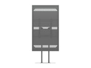 Multibrackets M Pro Series Enclosure 85" Floorbase Dual Pole Black Signage Display Enclosures Multibrackets