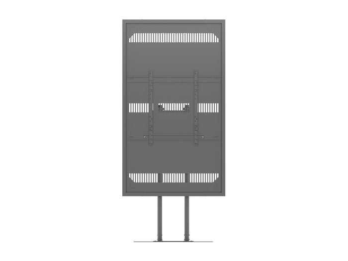 Multibrackets M Pro Series Enclosure 85" Floorbase Dual Pole Black Signage Display Enclosures Multibrackets