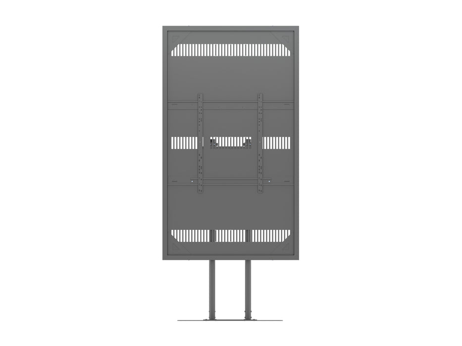 Multibrackets M Pro Series Enclosure 85" Floorbase Dual Pole Black Signage Display Enclosures Multibrackets