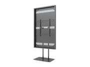 Multibrackets M Pro Series Enclosure 85" Floorbase Dual Pole Black Signage Display Enclosures Multibrackets