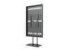 Multibrackets M Pro Series Enclosure 85" Floorbase Dual Pole Black Signage Display Enclosures Multibrackets
