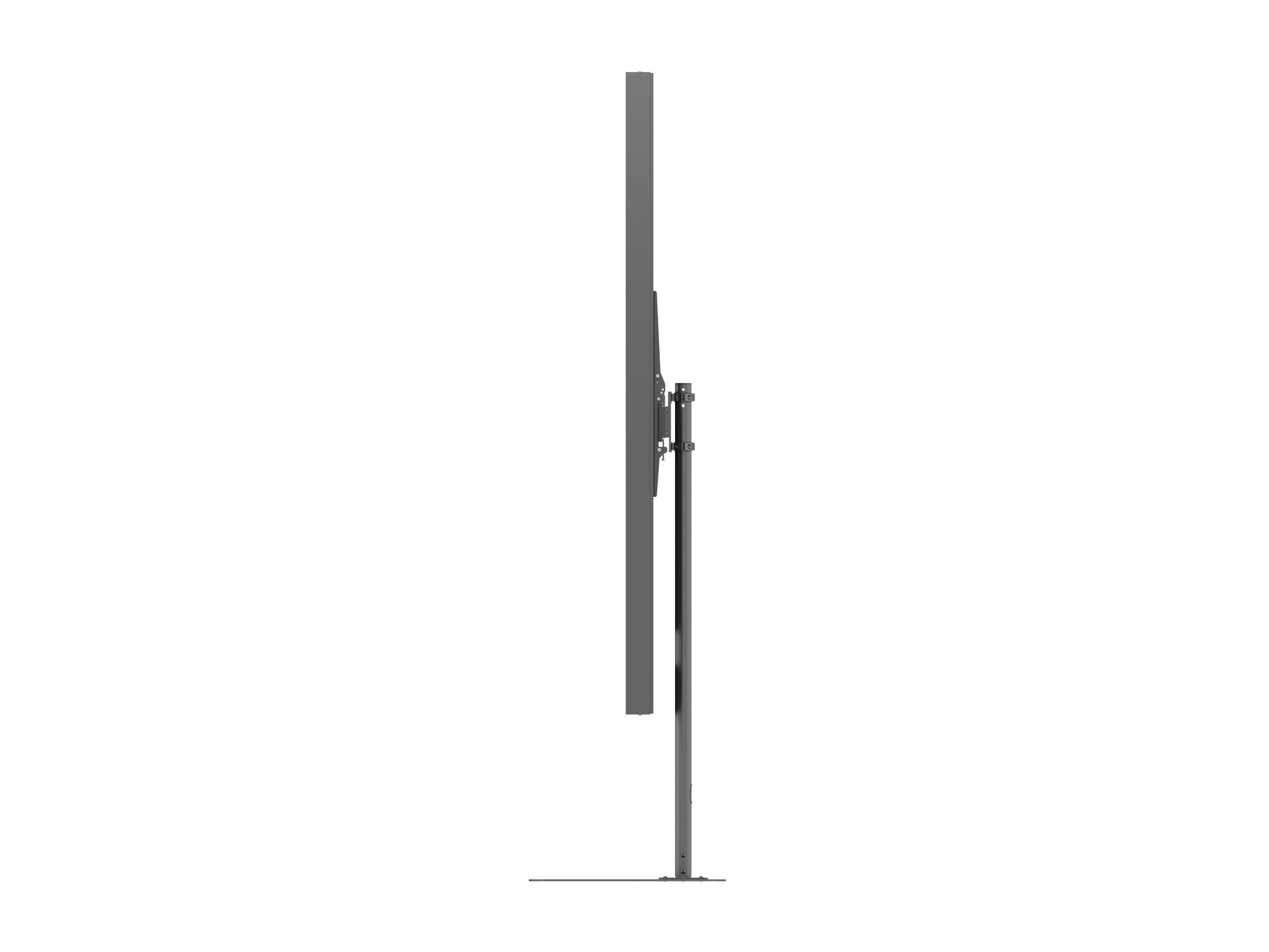 Multibrackets M Pro Series Enclosure 85" Floorbase Dual Pole Black Signage Display Enclosures Multibrackets